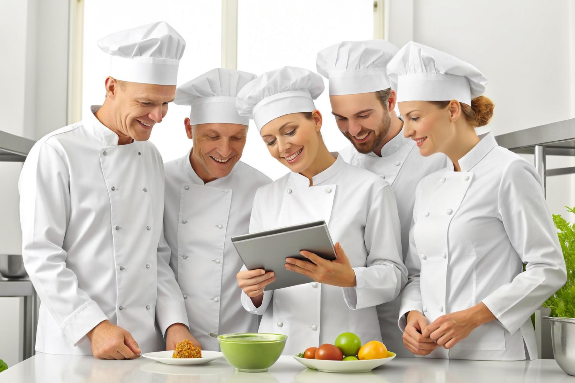 Gruppo in laboratorio culinario